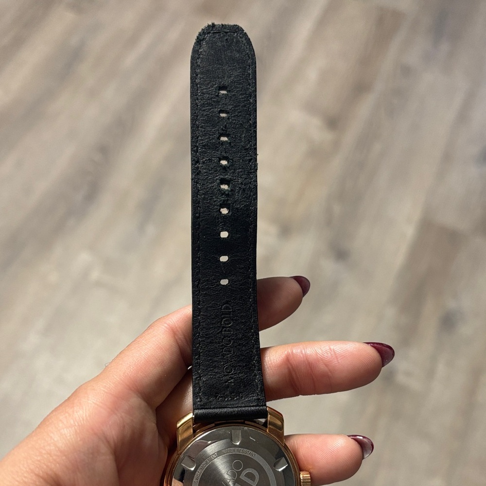 Movado Bold Black and Gold Timepiece - Picture 6 of 8